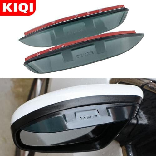 KIQI Car Rear View Mirror Protection Cover Rearview Mirror Sticker Rain Visor for Chevrolet Cruze Sedan Hatchback 2009 - 2015