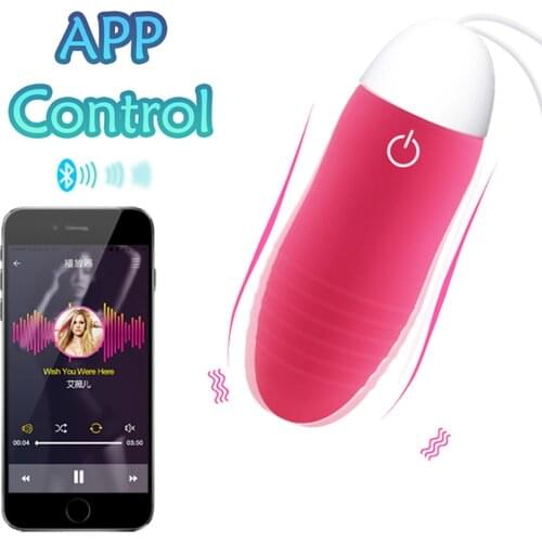 10 Speed Bullet Vibrator APP Bluetooth Wireless Remote Control Vibrating Egg G Spot Clitoris Stimulator Sex Toys for Women Adult