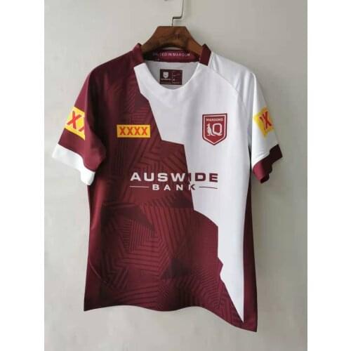 2021 QUEENSLAND MAROONS STATE OF ORIGIN CAPTAINS RUN JERSEY TRAINING RUGBY JERSEY size S-M-L-XL-XXL-3XL-4XL-5XL