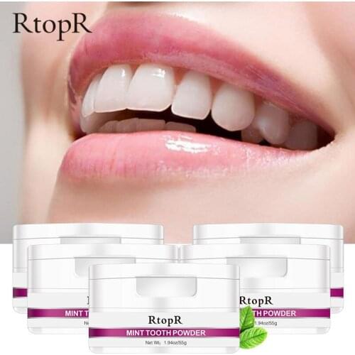 5PCS Teeth Whitening Cleaning Powder Natural Pearl Essence Dental Toothbrush Kit Oral Hygiene Removal of Stain Toothpaste