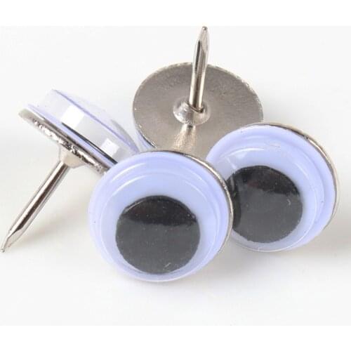 50pcs Mixed Round Eye Metal Brad Studs Spikes Scrapbooking Embellishment Fastener Brads Crafts Pushpin Decoration 10x13mm