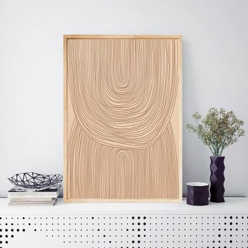 Abstract Landscape Poster Farmhouse Painting Posters Neutral Wall Art Canvas Print Mountain Nordic Wall Pictures Boho Home Decor