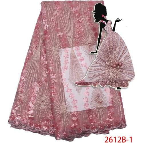 African lace fabric tulle sequin lace textile dress materials for women other wedding dress latest beads design in nigeria