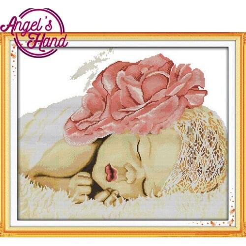 Sleeping Angel Baby Diamond Embroidery 5d DIY Needlework Diamond Painting Cross Stitch Full Drill Rhinestones Mosaic Painting