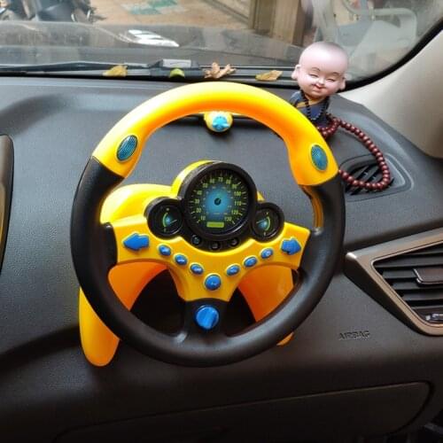 Car Wheel Kids Baby Interactive toys Children Steering Wheel with Light Sound Simulation Driving Car Toy MusicalEducation To