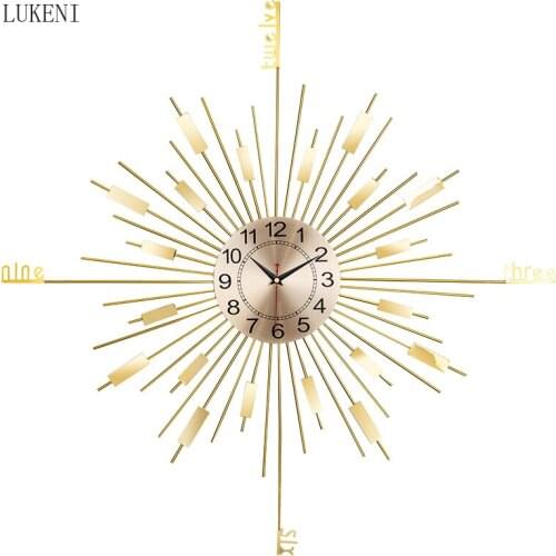 Mute Nordic Personality Creative Clock Modern Minimalist Light Luxury Fashion Wall Clock Modern Home Living Room Bedroom Clock
