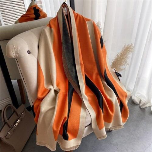 Brand Designer Cashmere Scarf High Quality Foulard Bandana Long Lrage Shawls Wrpas Winter Blanket Pashmina Bandana 2021 New
