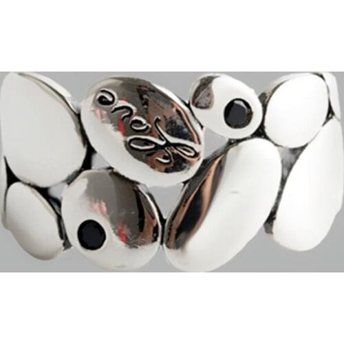 CZ Hot Offers With Free Shipping Wide Surface Big Letter Love Adjustable Rings For Women Glossy Engagement Ladies Promise Ring