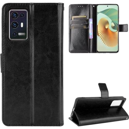 For ZTE Axon 30 Pro 5G Case Luxury Flip PU Leather Wallet Lanyard Stand Shockproof Case For ZTE Axon 30 Ultra 5G Phone Bags