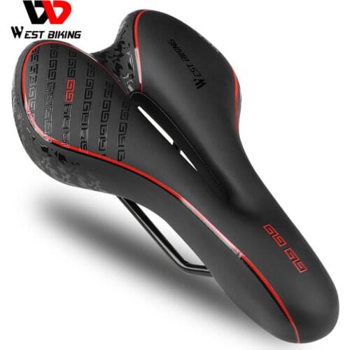Shock Absorbing Hollow Bicycle Saddle Anti-skid GEL PU Extra Soft Mountain Bike Saddle MTB Road Cycling Seat Bicycle Accessories