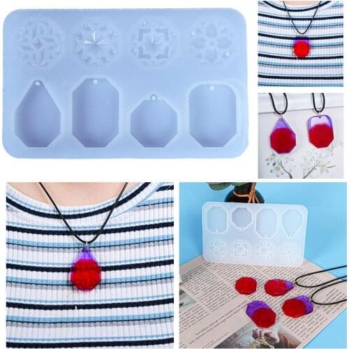 Diy Epoxy Mold Resin Window Grille Pendant Silicone Mold Mirror Creative Handmade Personalized Jewelry