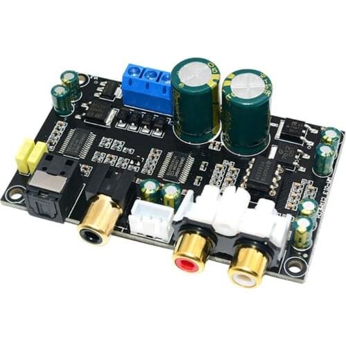 HIFI CS8416+CS4398 24Bit 196KHz Chip Coaxial Optical Fiber DAC Decoder Board for Computer Motherboard TV Set-top Box U1JE