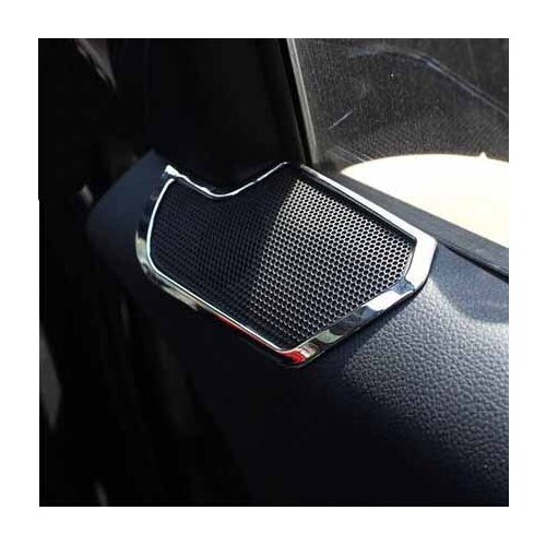 Interior refit pillar triangle circle decorative frame Exterior Interior patch A Car Accessories For Kia Sportage R 2013 2014