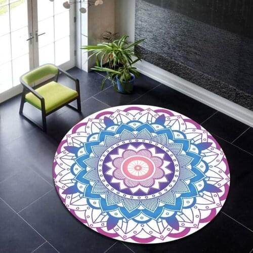 Mandala Pattern Round Rug, Shining Round Carpet, Circle Area Rug, Modern Round Carpet, Popular Rug, Themed Rug, Home Decoration
