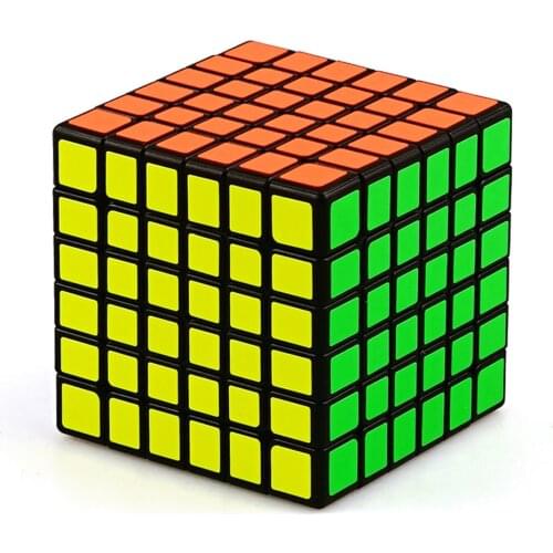 Qiyi Magic Speedcube Black Sticker 6x6x6 7x7x7 Cube Magic 4x4 5x5 6x6 7x7 Speed Puzzle Educational Toy Children