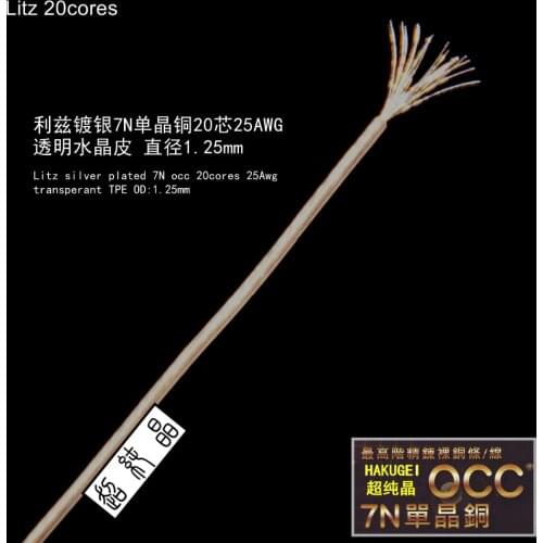 Litz silver plated 7NOCC (Price is for 6meters)
