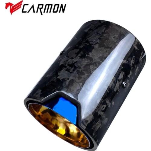 M Performance Forged Carbon Fiber Exhaust tip Blue Inner Pipe for BMW M2 M3 M4 M135i M235i M140i M240i M335i M340i M435i M440i