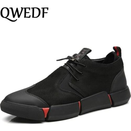 NEW Brand High quality all Black Mens leather casual shoes Fashion Breathable Sneakers fashion flats big plus size 45 46 SW-17A