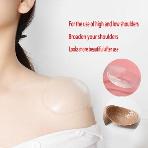 New Padded Shoulder Silica Gel Shoulder Pad Self-Adhesive Beauty Shoulder Pad Men and Women Shoulder Pad Invisible Shoulder Pad