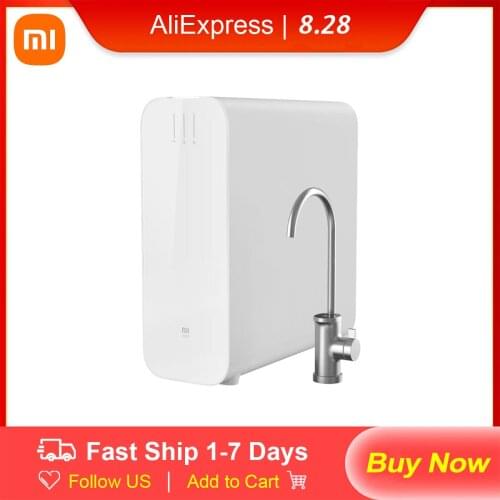 Xiaomi Mi mijia Water Purifier H1000G 2.5L/Min Dual RO Reverse Osmosis Filter OLED Display Faucets Home Kitchen Direct Drinking