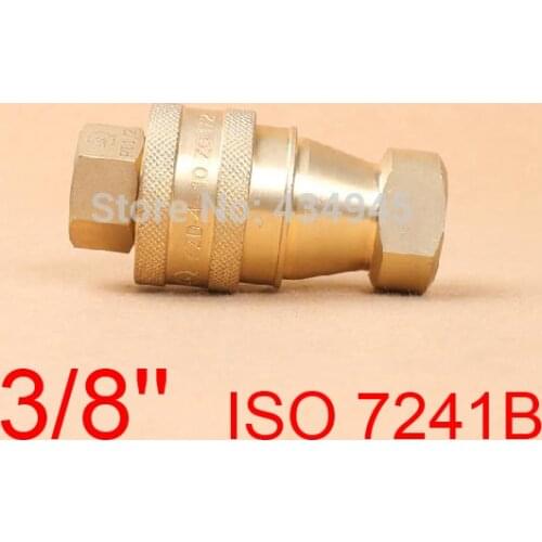 3/8'' ISO 7241B KZD Medium-pressure Pneumatic Hydraulic Quick Coupling (Brass) PARKER 60 FASTER HNV AEROQUIP FD45 HANSEN HK