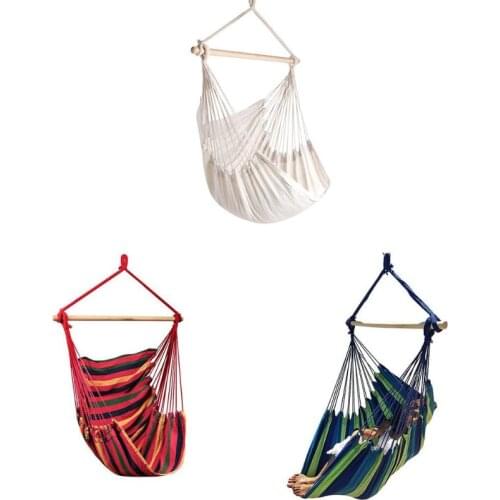 Portable Travel Camping Hanging Hammock Home Bedroom Swing Bed Lazy Chair