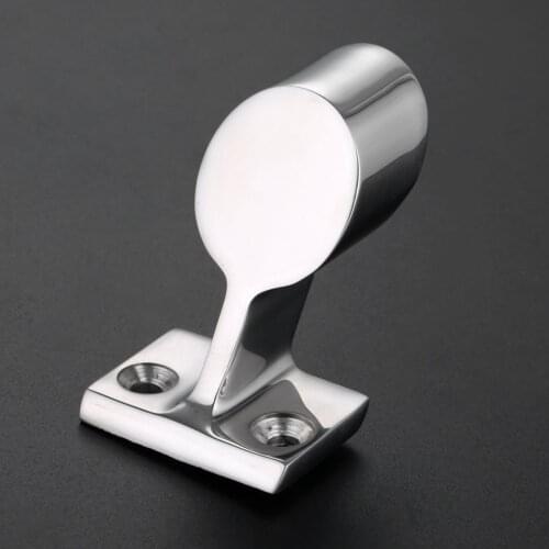 Heavy Duty Marine Grade 316 Stainless Steel Boat Hand Rail Fitting After Stanchion Applications For 7/8"" 22mm Handrails Bracket