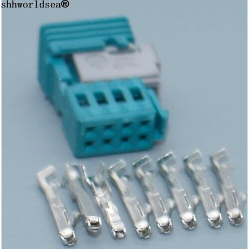 Shhworldsea 8 Pin 0.6mm 9-965382-2 Auto Reverse Motor Wire Plug Rearview Mirror Motor Cable Socket For VW