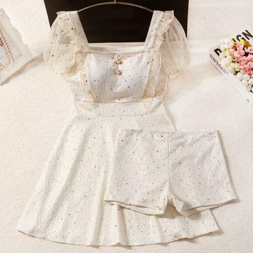 STAERK temperament type of gauze tender wind conservative fashion minus age covered belly thin hot spring bathing suits female