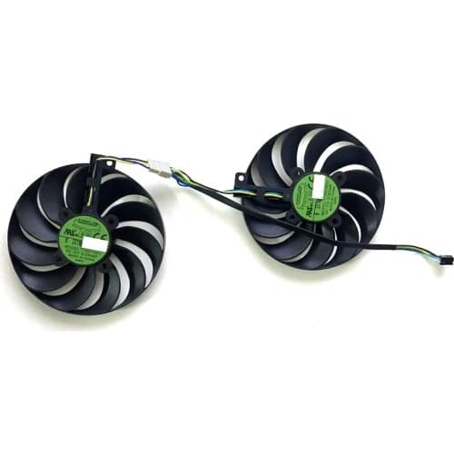 2pcs 95mm T129215SU PLD10010S12HH FDC10U12S9-C RTX5500 GPU Fan For ASUS ROG STRIX RX5500XT O8G GAMING DUAL RX5500XT O8G RX5700