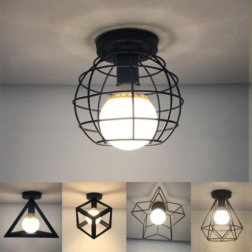Vintage Pendant Light Iron Chandelier Pendant Light For Hallway Entrance Aisle Porch Suit For E27 Bulbs (Without Lamp)
