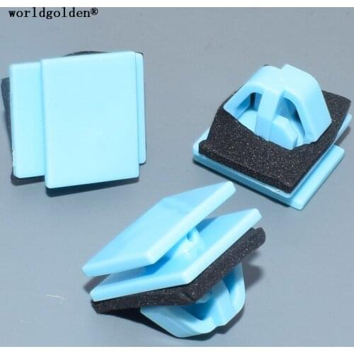 Worldgolden 100pcs plastic fasteners Rocker Panel Sill Fender Clip for Hyundai#87756-D3000