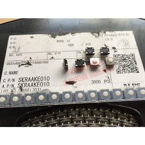 Japan ALPS SKRAAKE010 Patch Waterproof Tact Switch 6*6*3.4 switch