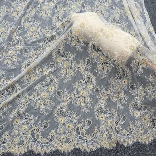 1.5 meters wide gold yarn black silver full-scale high-end clothing designer fabrics dress wedding shawl dress accessories