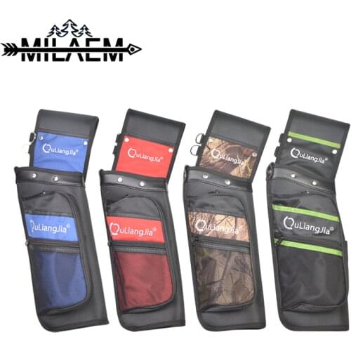 1 Pcs Aechery Reverse Arrow Quiver Canvas Arrow Bag Waist Hanging Single Shoulder for Outdoor Shooting Hunting Accessories