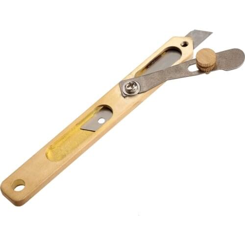 1pc Leather Craft Tools Incision Cutter DIY Copper Trimming Knife for Blade Leather Cutting Tool
