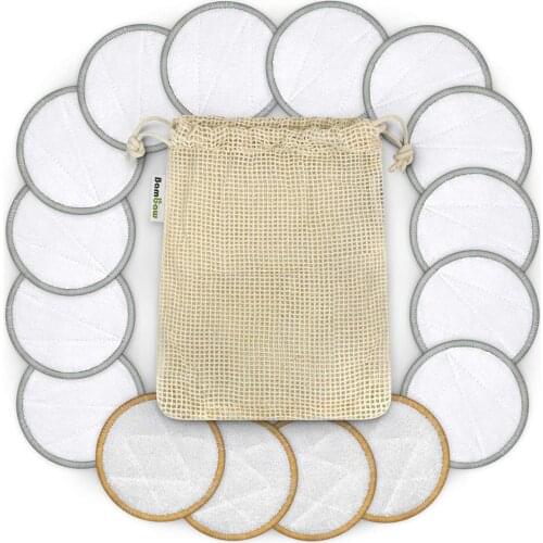 10/16Pcs/lot Reusable Cotton Pads Makeup Remove Cotton Pad Double Layer Wipe Pads Nail Art Cleaning Pads Washable Skin Cosmetics