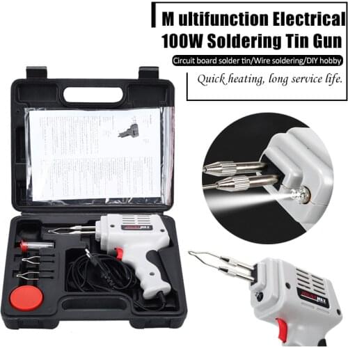 100W Electrical Soldering Iron Gun Rework Station Desoldering Pump Welding Tool Dropship Fast Electric Welding Tool