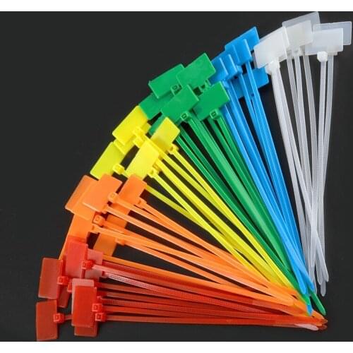 250 Pcs/lot , Color label strap 4*150 label nylon cable tie strap