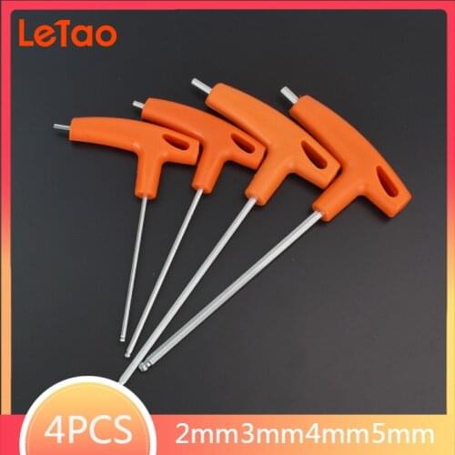 4PCS/SET hand tools hex key allen wrench BALL FALT head Non-slip metric 2mm 3mm 4mm 5mm allen hexagonal key