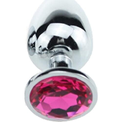 Colorful Crystal Stainless Steel Anal Butt Plug Sex Toy for Women Men Gay Adult Products