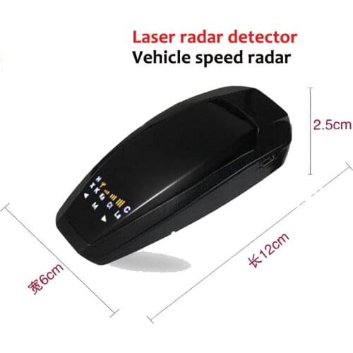 Car Radar Detector English Russian Auto 360 Degree Vehicle VB Speed Voice Alert Alarm Warning 17 Band LED Display