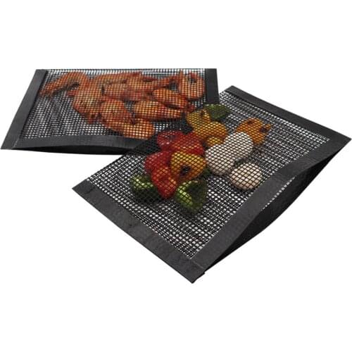 Bluedrop Non Stick Mesh Bags For Grill PTFE Toaster Oven Bags Barbecue Pockets Sheets Toaster mesh bags 20x30cm Pack of 2