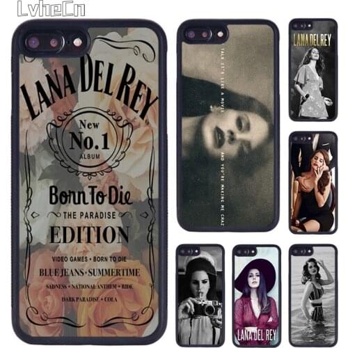 LvheCn Beauty Lana Del rey phone Case For iPhone 5 6S 7 8 Plus 11 12 Pro X XR XS Max Samsung galaxy S6 S7 S8 S9 S10 plus