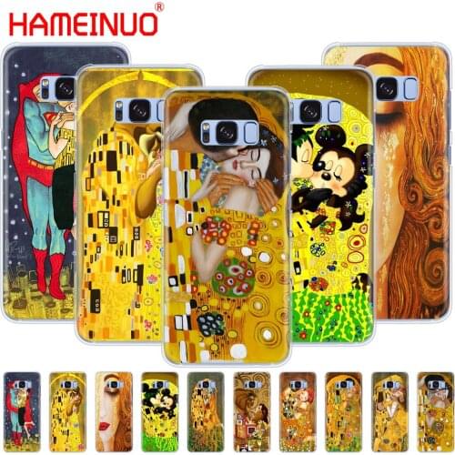 The kiss Gustav Klimt Painting cell phone case cover for Samsung Galaxy S9 S7 edge PLUS S8 S6 S5 S4 S3 MINI