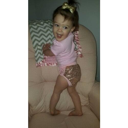 Baby Gold Sparkle Bloomers shorts Birthday Bloomer,sequin bloomers diaper cover for baby toddler first birthday party cake smash