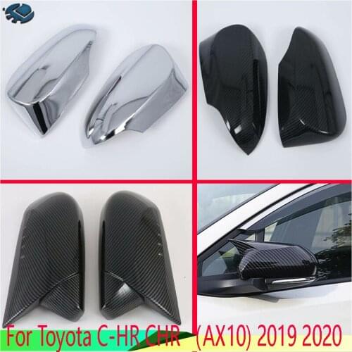 For Toyota C-HR CHR （AX10) 2019 2020 Car Accessories ABS Chrome Door Side Mirror Cover Trim Rear View Cap Overlay Molding