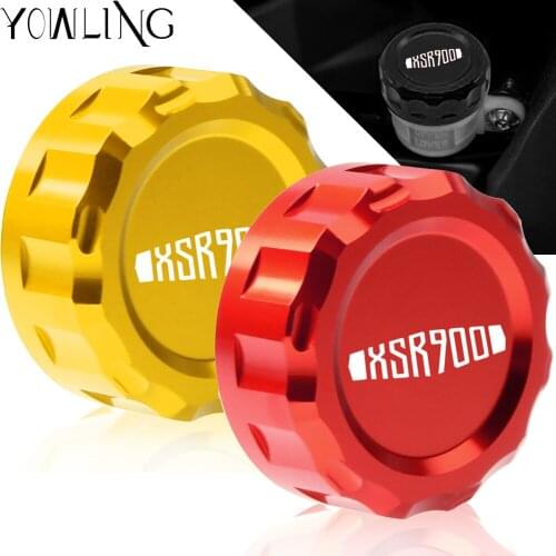 For Yamaha XSR900 XSR 900 2016 2017 CNC Motorcycle Accessories Cylinder Reservo Rear brake reservoir cover caps With Logo XSR900