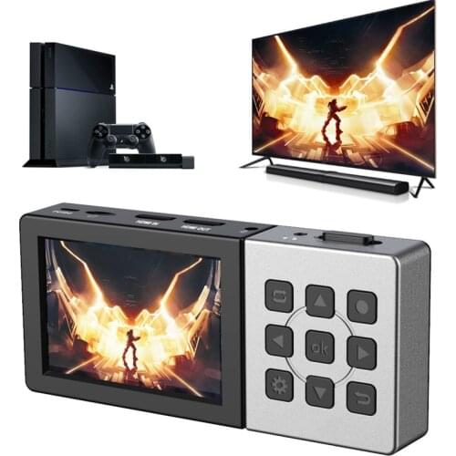 Ezcap273 273A HD 1080P 60fps AV / HDMI Video Capture Card Game Recorder Recording Box To TF Card Can Playback Mic In Input Audio