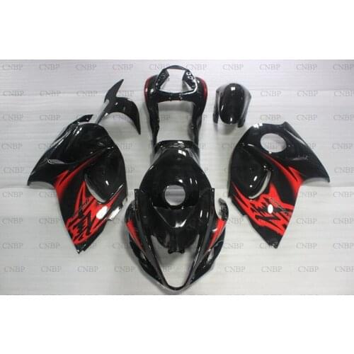 HAYABUSA 2008 - 2014 Body Kits GSX R1300 2009 Plastic Fairings GSXR 1300 2008 Black Red Motorcycle Fairing